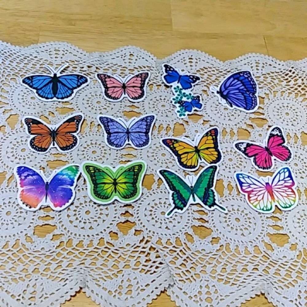 Beautiful Butterflies,  locker, scrapbook, crafts  stickers